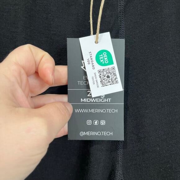 Merino Tech 100% Merino Wool Base Layer Pants XXL NWT Black Thermal Warm - Picture 10 of 13